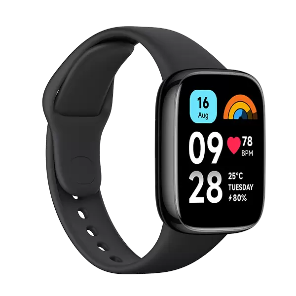 שעון ספורט חכם שיאומי כולל SpO2 (אחוז חמצן בדם) דופק ו- GPS דגם Redmi Watch 3 בצבע שחור תמונה 2