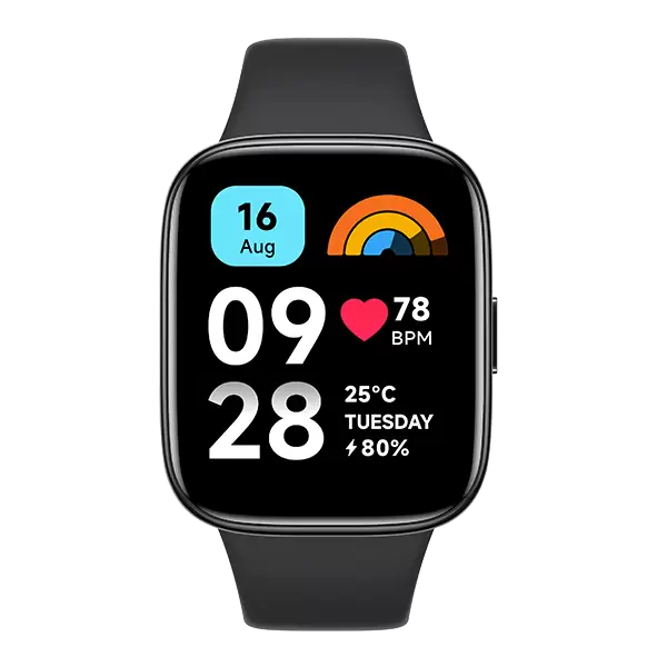 שעון ספורט חכם שיאומי כולל SpO2 (אחוז חמצן בדם) דופק ו- GPS דגם Redmi Watch 3 בצבע שחור תמונה 3
