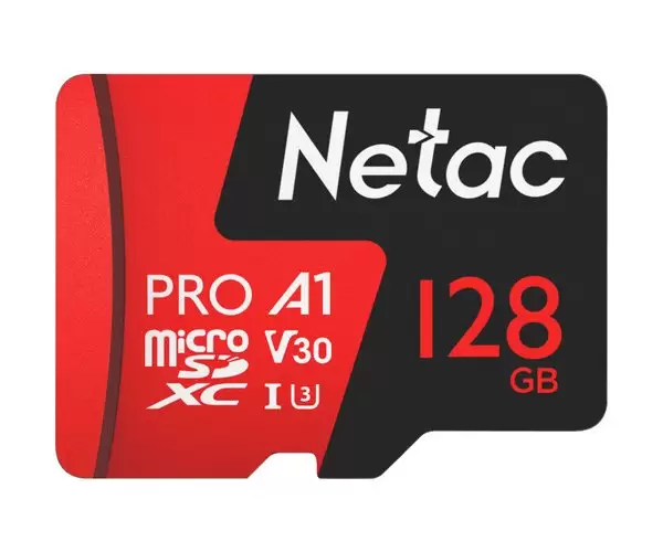 כ. זכרון Netac P500 Extreme Pro 128GB MicroSD Up To 100MB/s Read