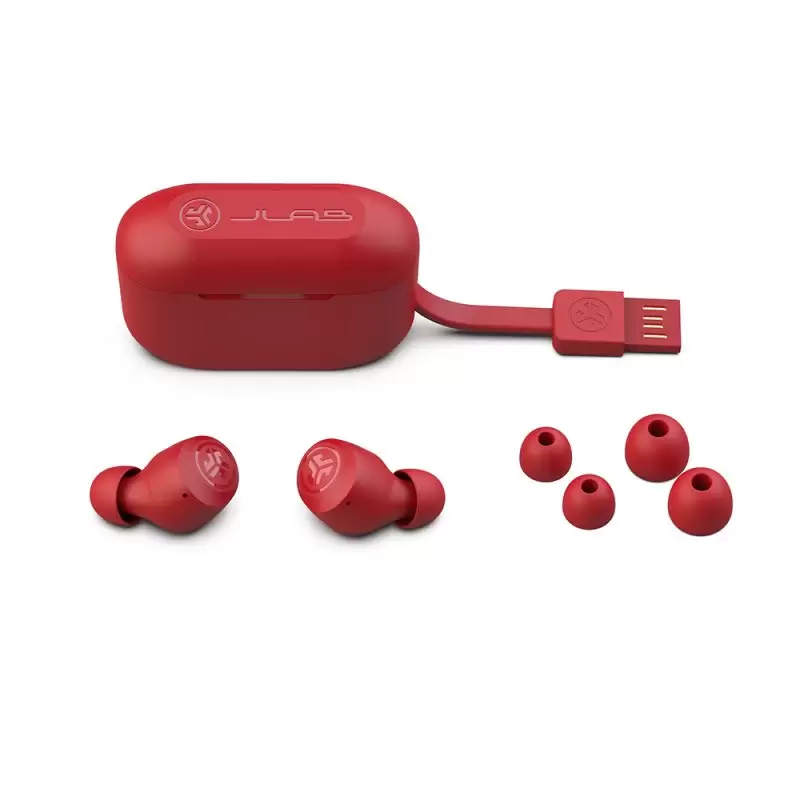 אוזניות קלות וקומפקטיות JLAB Go POP Pop Teal True Wireless אדום תמונה 4