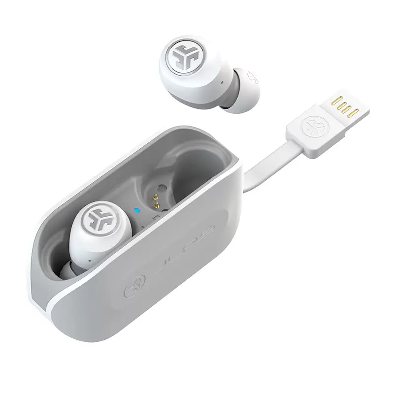 אוזניות צמודות אלחוטיות True Wireless Go Air Earbuds אפור לבן תמונה 2