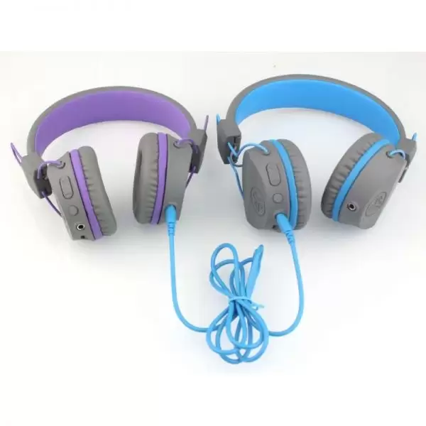 Jbuddies StudioBT GB אוזניות לילדים wireles אפור כחול תמונה 3