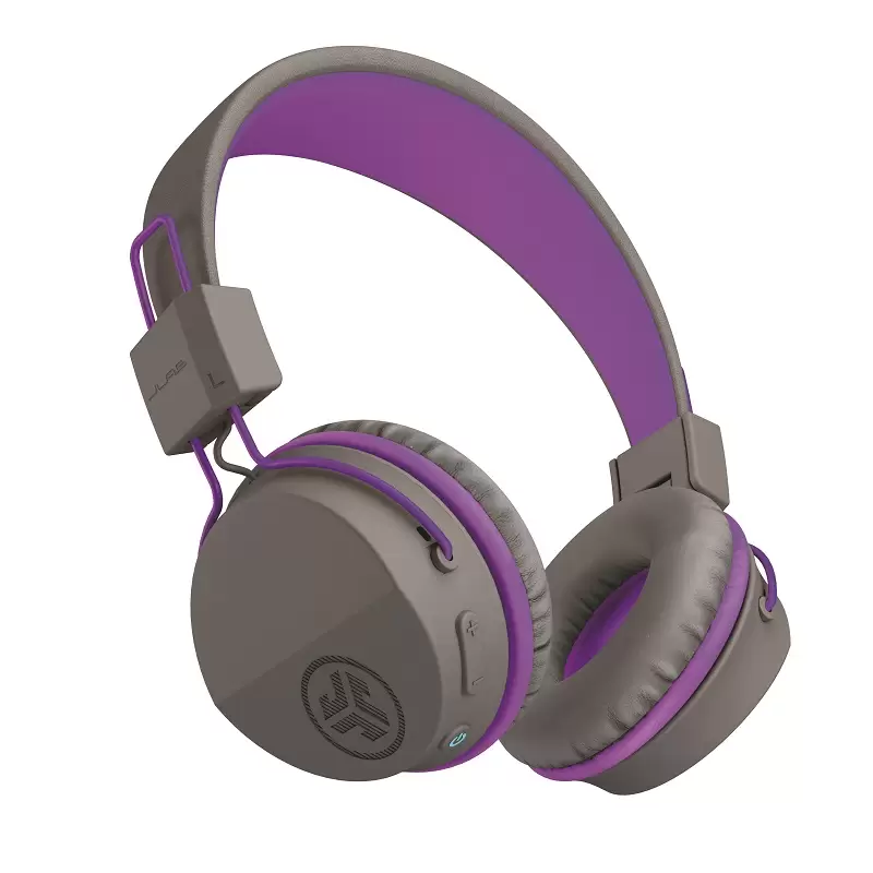 Jbuddies StudioBT GP אוזניות לילדים wireles אפור סגול
