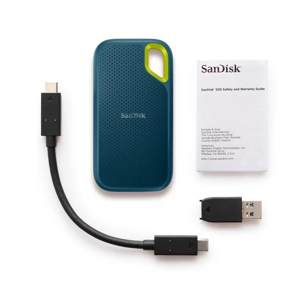 כונן חיצוני 2T טורקיז SanDisk SSD E61 2.5 תמונה 3