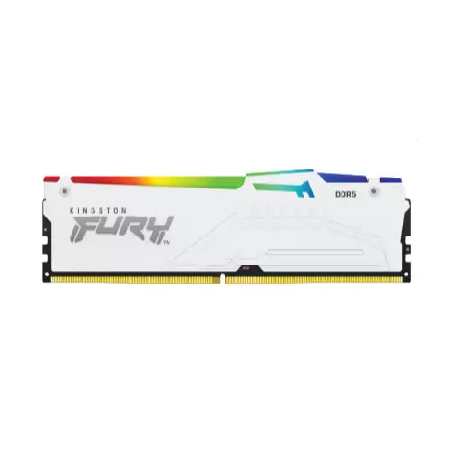 זיכרון 16GB 6000MT/s DDR5 CL36 DIMM FURY Beast White RGB EXPO