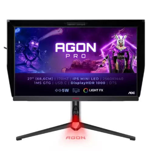 מסך מחשב גיימינג 27.0''GAMING AGON-PRO QHD IPS 1ms 170Htz HDR1000 MiniLED