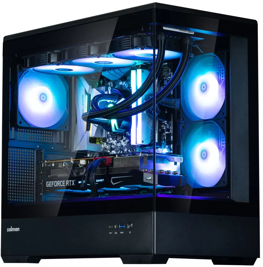 מארז מחשב שחור CASE ZALMAN P30 ARGB mATX CASE Black