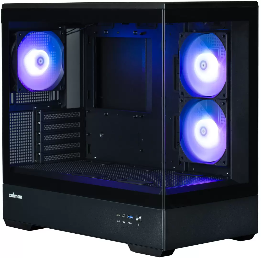 מארז מחשב שחור ZALMAN P30 ARGB mATX CASE Black תמונה 4