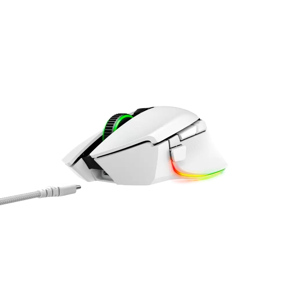 עכבר גיימינג אלחוטי Razer Basilisk V3 Pro צבע לבן תמונה 3