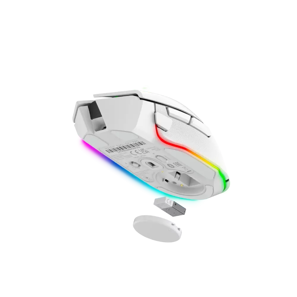 עכבר גיימינג אלחוטי Razer Basilisk V3 Pro צבע לבן תמונה 5