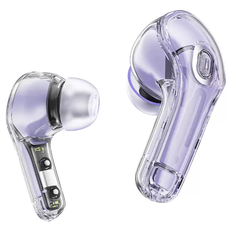 ACEFAST T8 Crystal White Moon Bluetooth Earbuds - אוזניות אלחוטיות לבן תמונה 2
