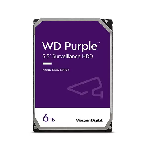 דיסק פנימי WD Purple Desktop 3.5 6TB 5400 256MB 3Y