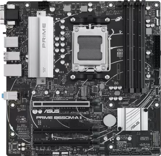לוח אם ASUS PRIME B650M-A II AMD AM5 B650 DDR5 תמונה 2