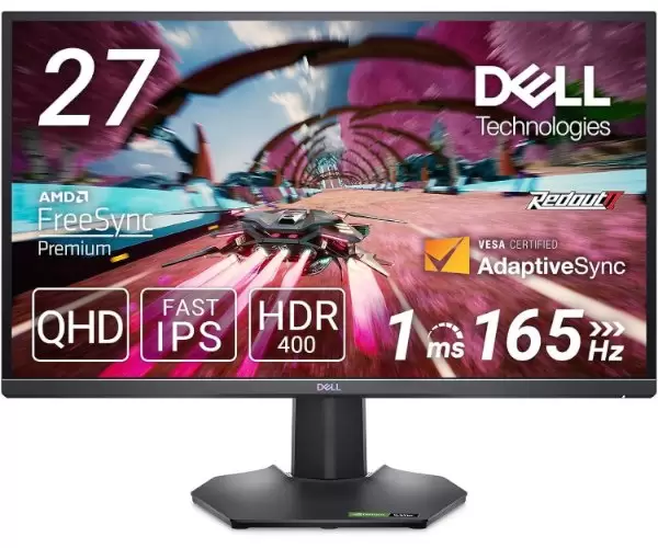 מסך גיימינג Dell 27 QHD 165Hz 1Ms Fast IPS  FreeSync+G-Sync 2K