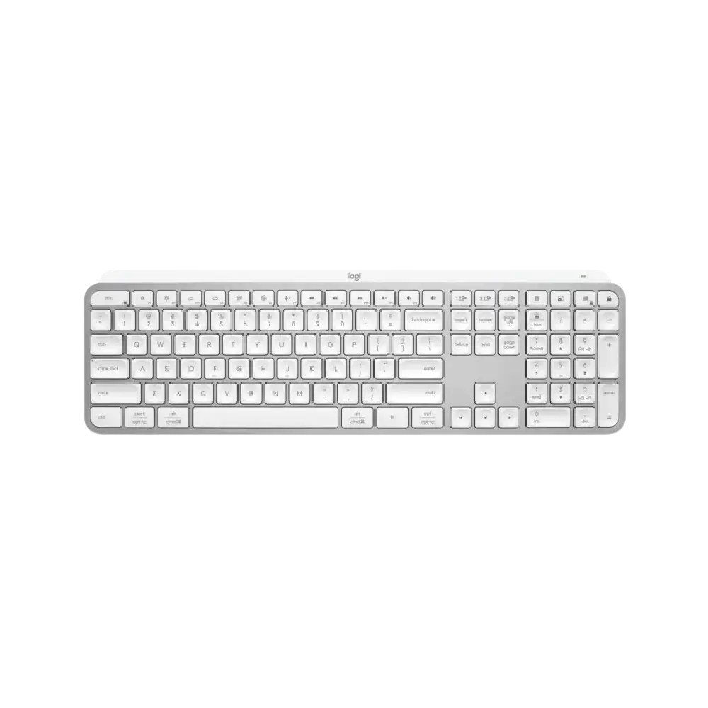 מקלדת אלחוטית מוארת Logitech MX Keys S – צבע לבן