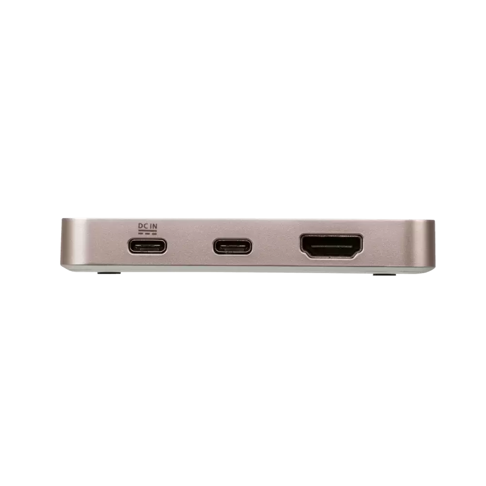 מיני תחנת עגינה ATEN UH3235 USB Type-c 4K Ultra Mini Dock with Power Pass-through תמונה 2