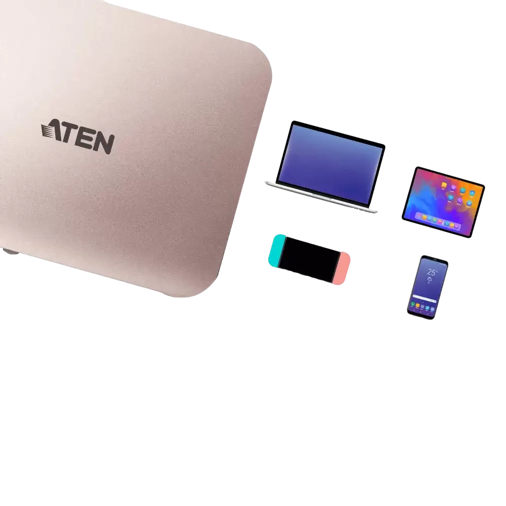 מיני תחנת עגינה ATEN UH3235 USB Type-c 4K Ultra Mini Dock with Power Pass-through תמונה 4