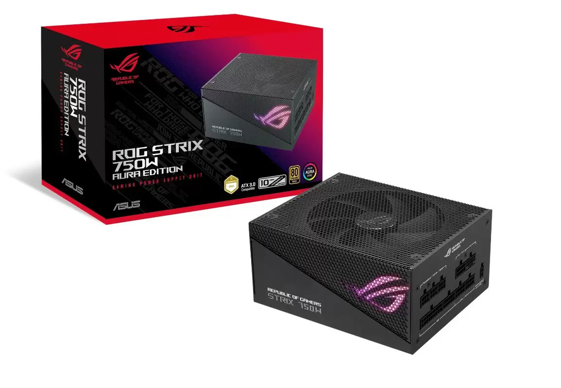 ספק כוח מודלרי ASUS ROG STRIX 750W Gold Aura Edition RGB