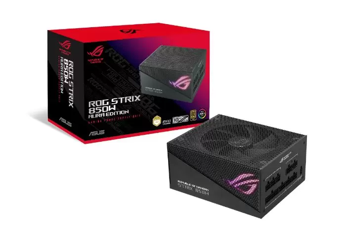 ספק כוח ASUS ROG STRIX 850W Gold Aura Edition