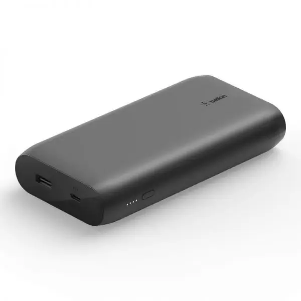 מטען נייד לטעינה מהירה USB-C PD בנפח 20K בצבע שחור תמונה 3