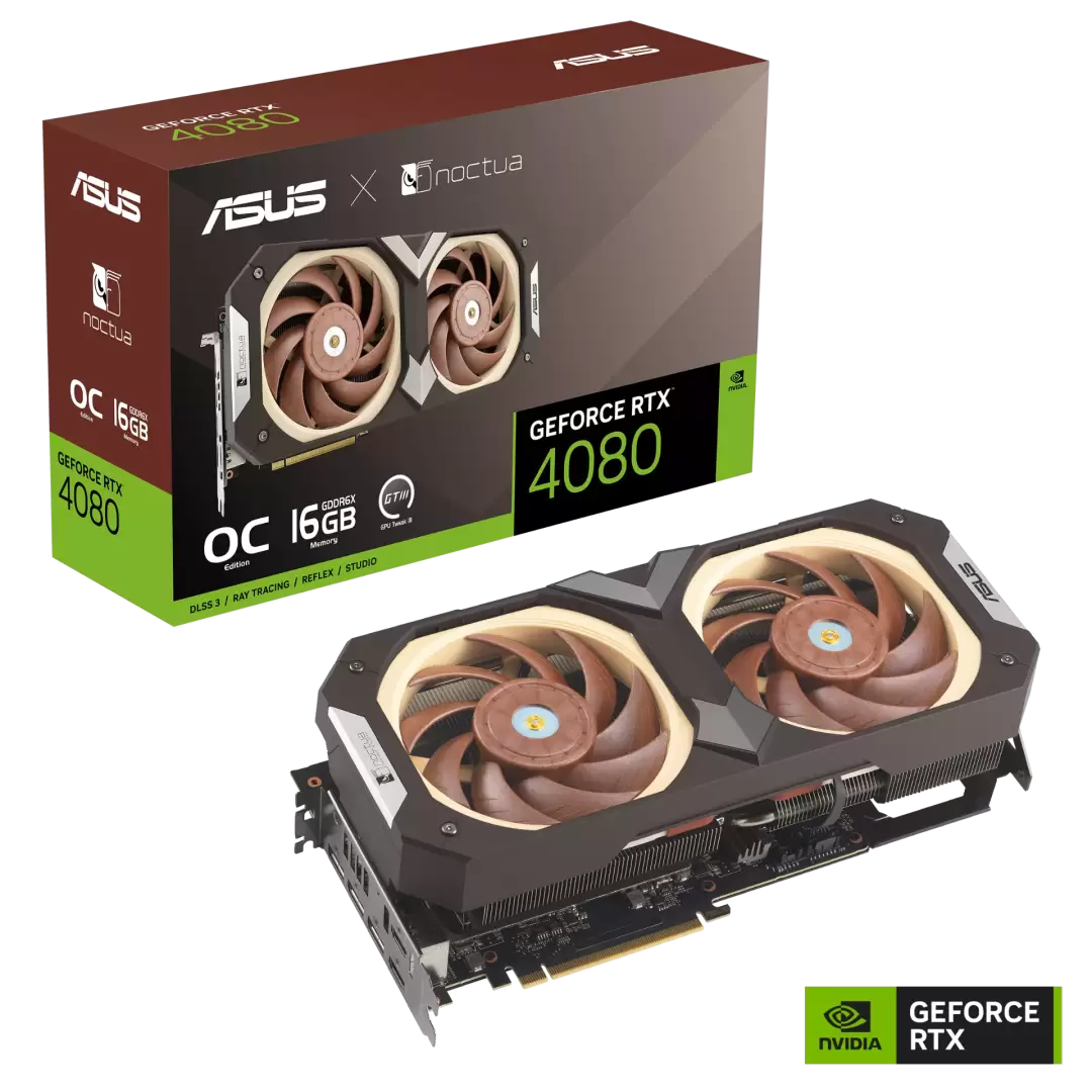 כרטיס מסך ASUS RTX4080-O16G-NOCTUA HDMI*2 DP*3 16G D6X