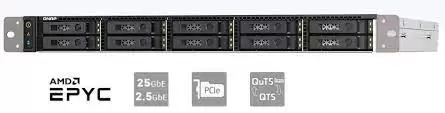 כונן קשיח QNAP NAS 10-BAY NVME ZFS (1U) TS-H1090FU תמונה 3