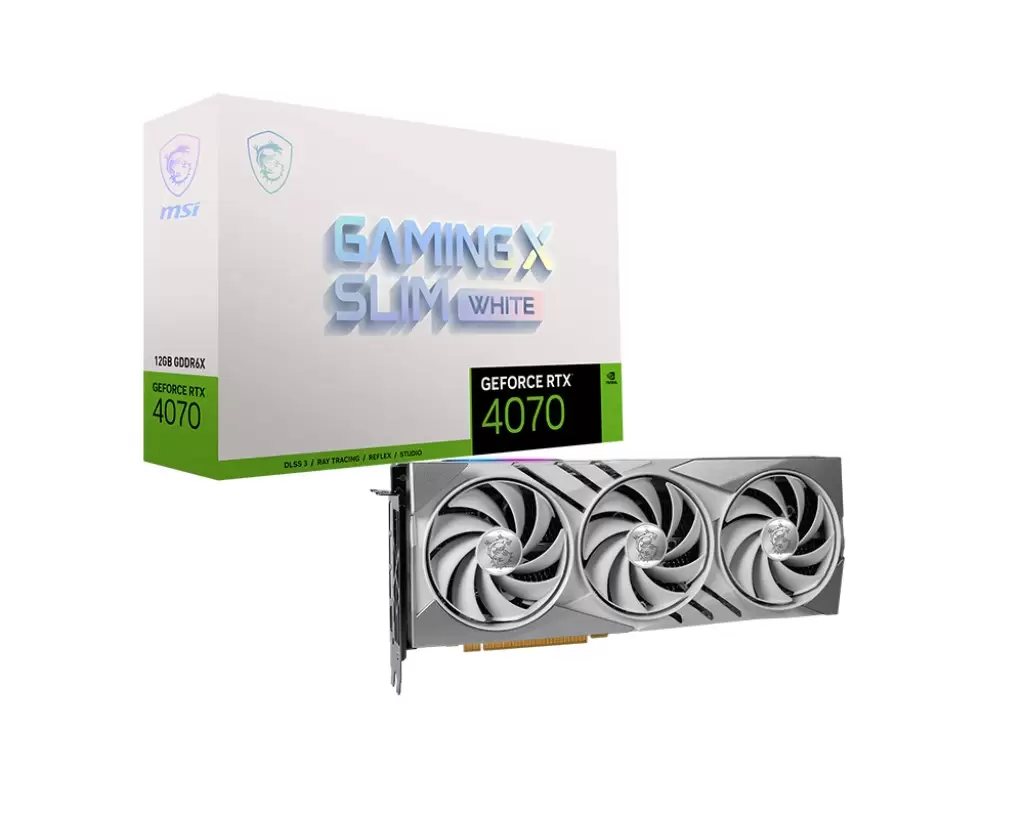 כרטיס מסך MSI GeForce RTX 4070 GAMING X SLIM WHITE 12G תמונה 4