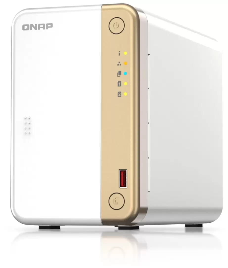 שרת אחסון QNAP NAS TS-262-4G/Up to 2.9 GHz/Intel Dual-Core 2.5GbE תמונה 2