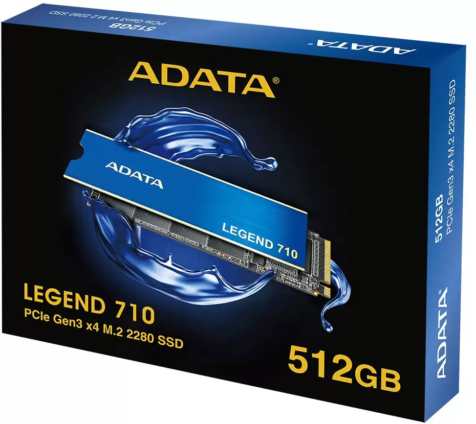 כונן פנימי ADATA 512GB PCIe Gen 3 2280 NVMe SSD תמונה 2