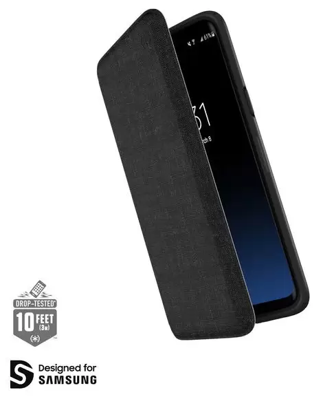 מגן Samsung Galaxy S9+ Presidio Folio Leather Speck Black