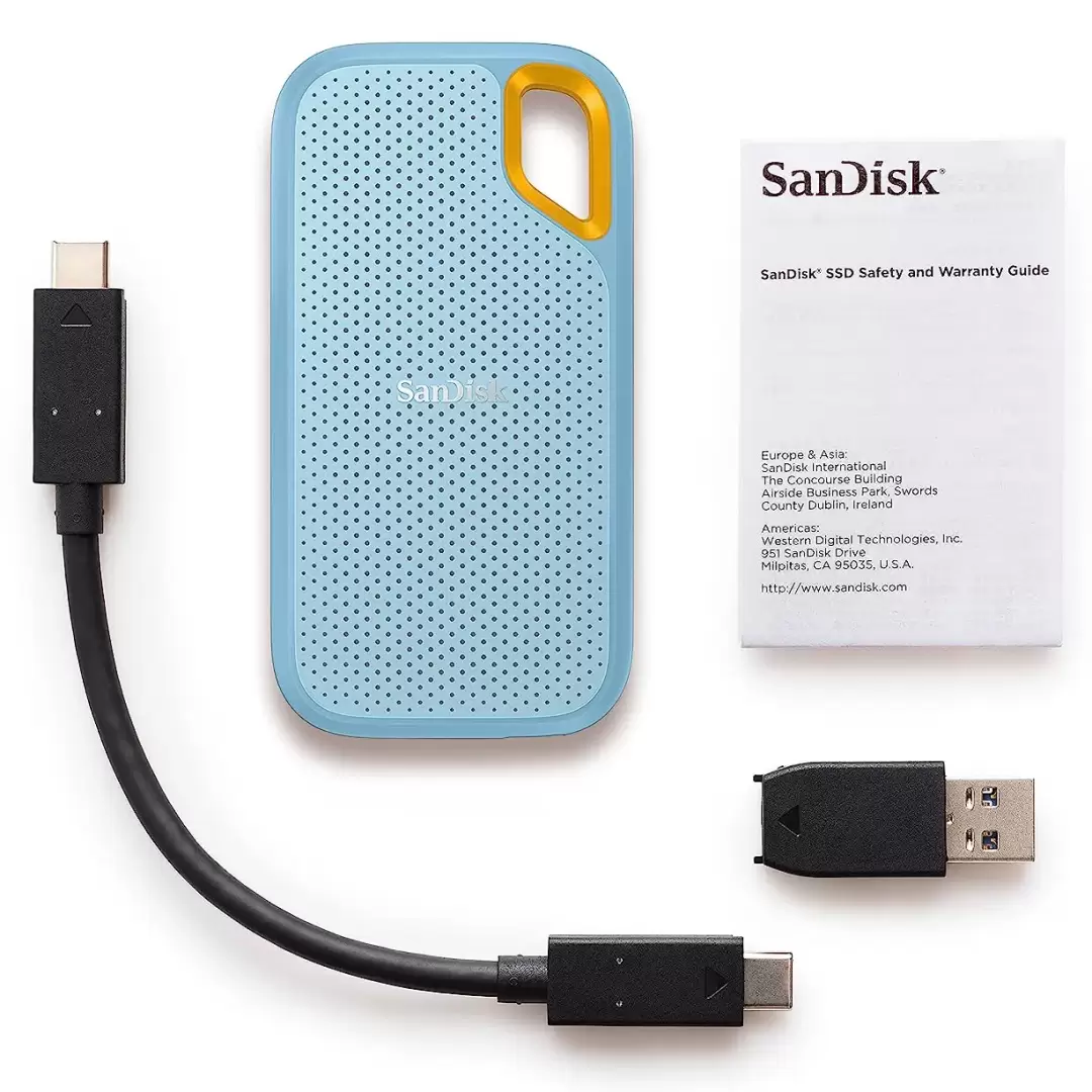 כונן חיצוני 1T תכלת SanDisk SSD E61 2.5 תמונה 5