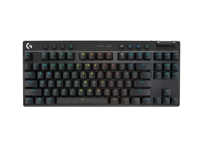 מקלדת גיימינג אלחוטית PRO X TKL LIGHTSPEED Logitech G- צבע שחור