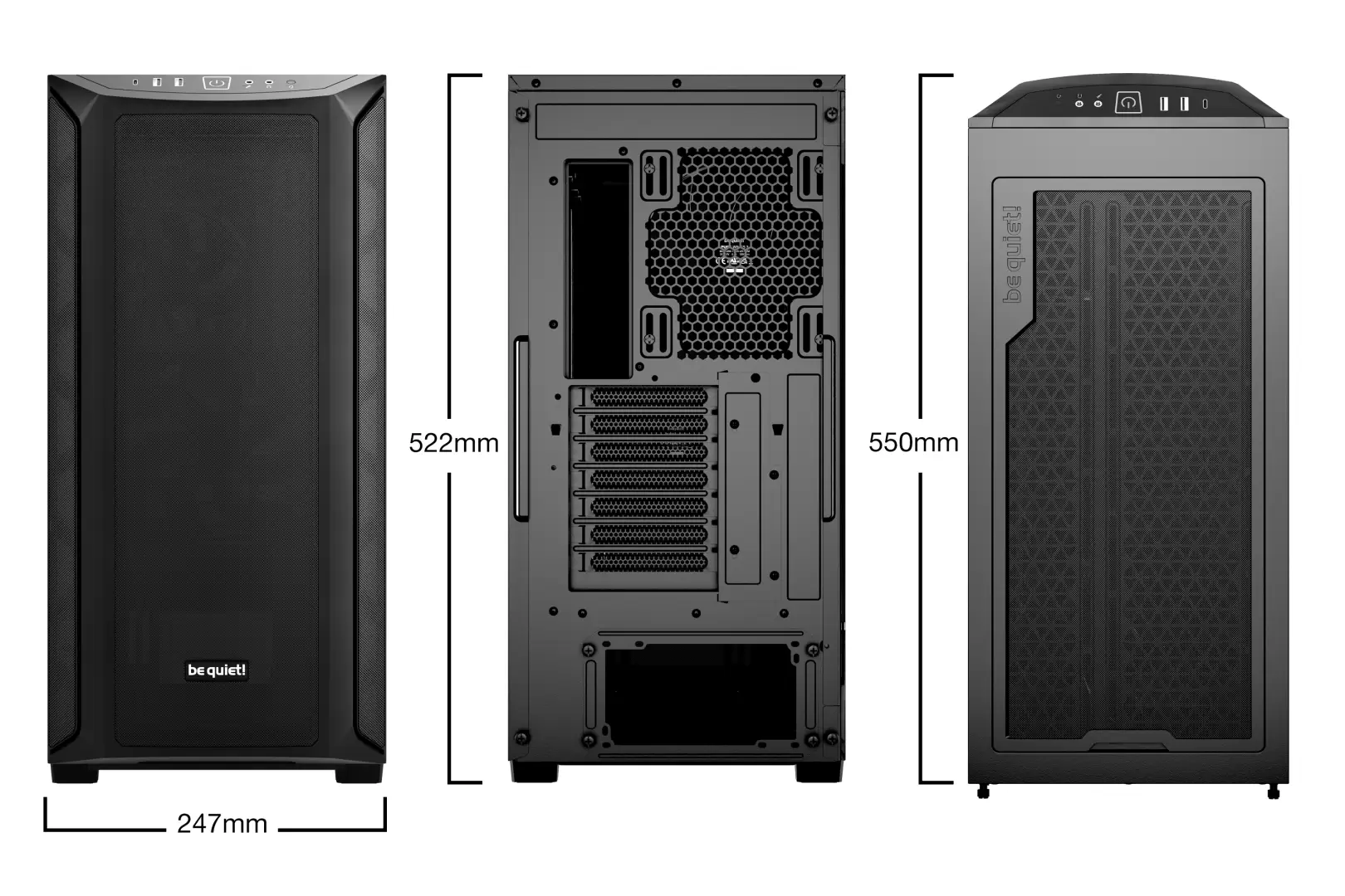 מארז be quiet! SHADOW BASE 800 Black תמונה 2