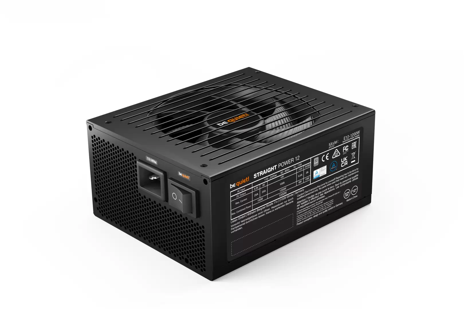 ספק כח be quiet! STRAIGHT POWER 12 Platinum 1200W תמונה 3