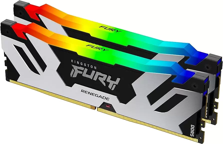 זיכרון לנייח 96GB 6400Mhz DDR5 CL32 DIMM (Kit of 2) FURY Renegade RGB XMP