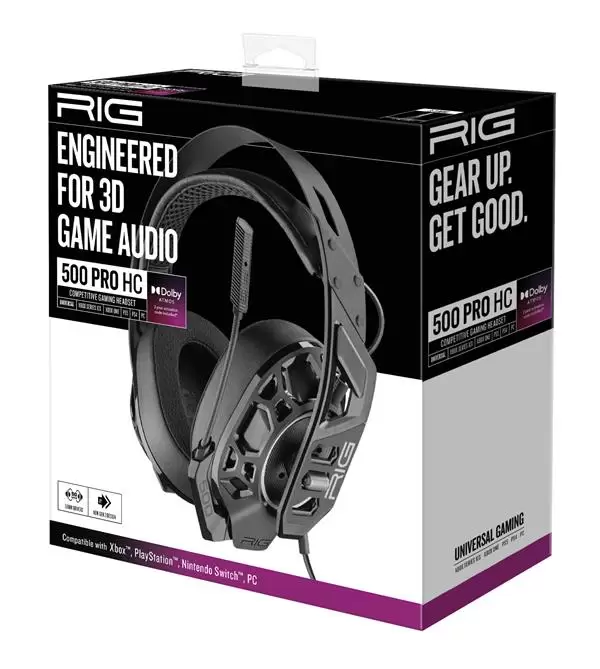 אוזניות Nacon rig pro gaming headset 500HC for ps4/ps5/xb1/xbx/swit ch/pc black שחור תמונה 5