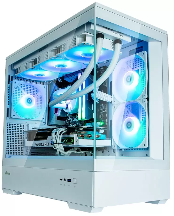 מארז מחשב לבן CASE ZALMAN P30 ARGB mATX CASE White