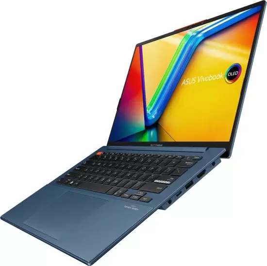 מחשב נייד ASUS Vivobook S 14OLED/K5404VA-i9-13900H/14.5 OLED 2.8K/16GB DDR5/1TB  M.2 SSD/Win11 Home/Blue/1yOS תמונה 3