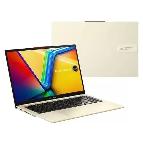 מחשב נייד אסוס ASUS Vivobook S 15/K5504VA-15.6 2.8K OLED/i9-13900H/16GB DDR5/1TB M.2 SSD/Win11 Home/White/1Y OSS