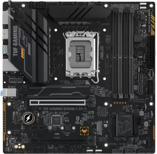 לוח אם Asus TUF GAMING B760M-E D4 MB (B760) LGA1700 USB3.2 G2 תמונה 2