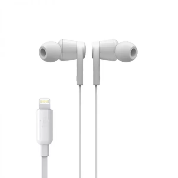 אוזניות חוטיות Lightning, In-Ear Headphones,WHITE