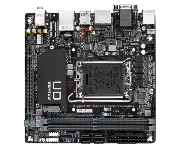 לוח אם Gigabyte H610i DDR4 Mini-ITX LGA1700 VGA HDMI 2XDP תמונה 2