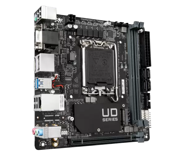 לוח אם Gigabyte H610i DDR4 Mini-ITX LGA1700 VGA HDMI 2XDP תמונה 3