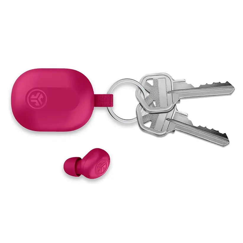 אוזניות JBuds mini TWS קומפקטיות מעוצבות ורוד תמונה 4