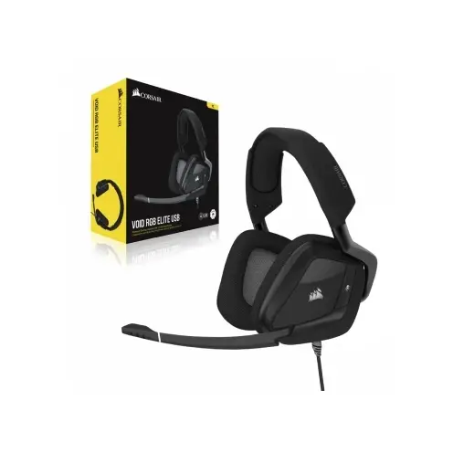 אוזניות אלחוטיות CORSAIR VOID ELITE RGB 7.1 שחור תמונה 2