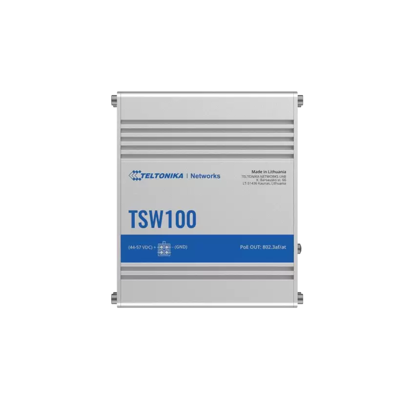 מתג תעשייתי‏‎ TSW100 TELTONIKA POE+ ‎