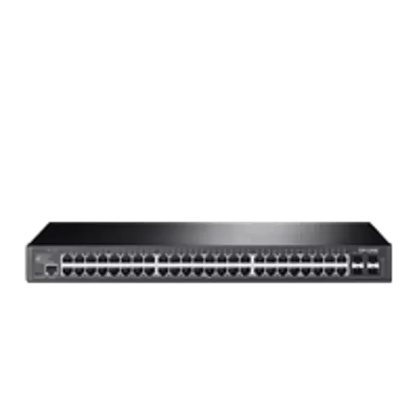 מתג מנוהל JetStream עם 48 יציאות Gigabit L2 עם 4 פתחי SFP TL-SG3452