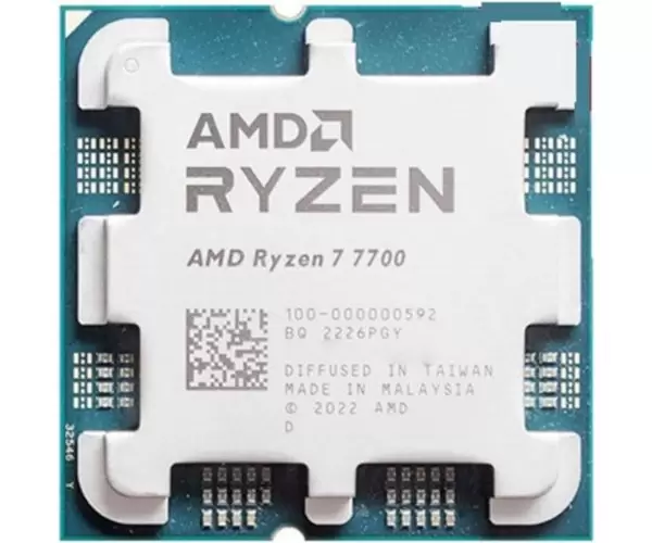 מעבד AMD Ryzen 7 7700 Tray Gaming Processor PCIE 5.0 AM5 105W TDP