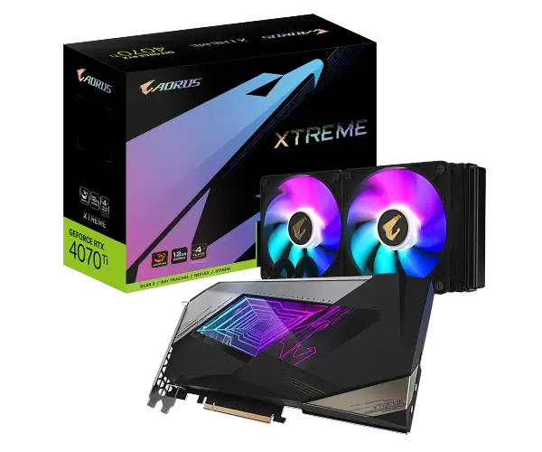 כרטיס מסך AORUS GeForce RTX 4070 Ti 12GB XTREME WATERFORCE