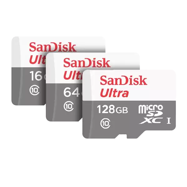 באנדל 3 כרטיסי זיכרון Ultra® microSDHC 32+64+128GB מבית SANDISK